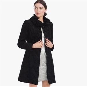 White House Black Market Persian Faux Fur Coat